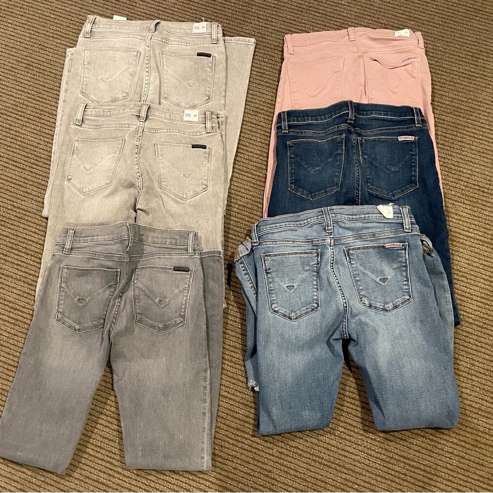 Hudson jeans lot of 6 size 25,26,27